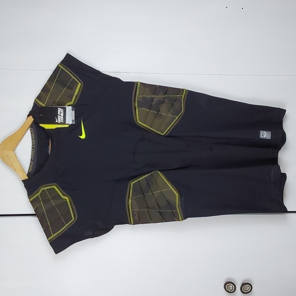 Nike Pro Combat| Dri Fit Compression Sports Shirt Hyper Strong Athletic Sz.2X